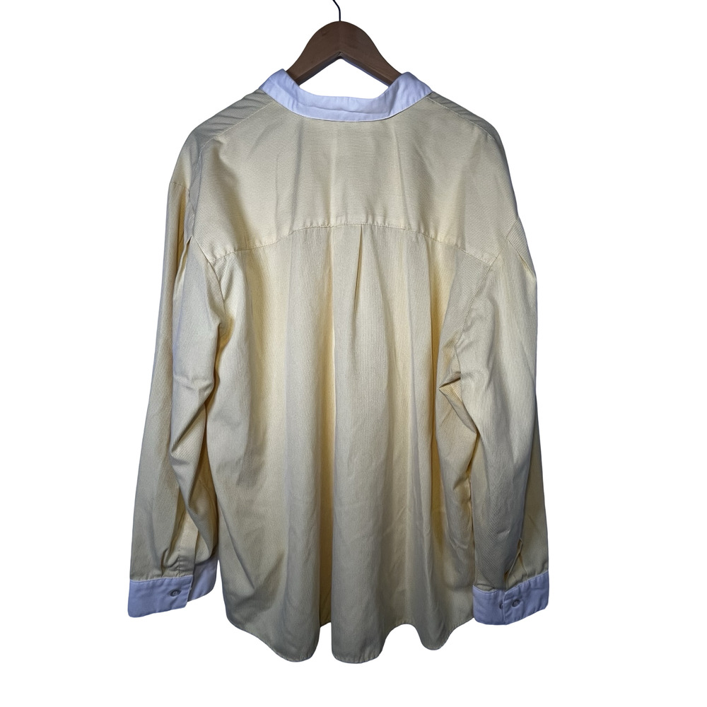 Disney Worldwide Services Shirt Mens 2XL Yellow White Cast Member Long Sleeve - Picture 3 of 7